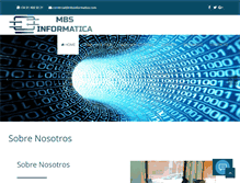 Tablet Screenshot of mbsinformatica.com